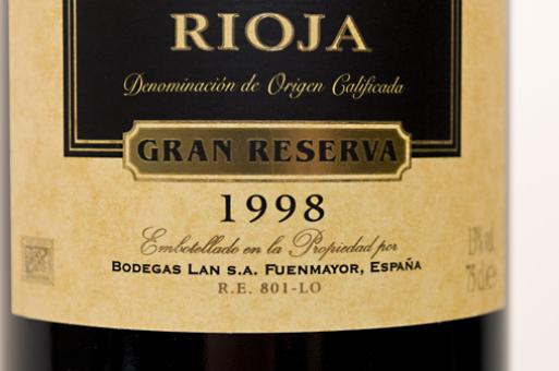 2003 Rioja Gran Reserva, Bodegas LAN