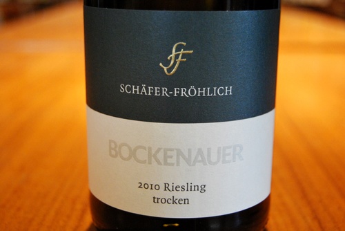 2010 Bockenauer Riesling trocken, Schäfer-Fröhlich