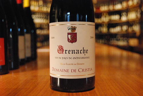 2010 Grenache vdp, Domaine de Cristia