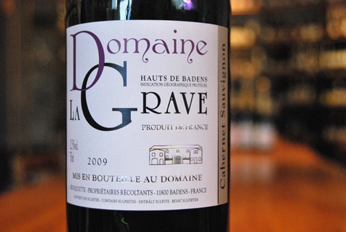2009 Cabernet-Sauvignon IGP, Domaine La Grave
