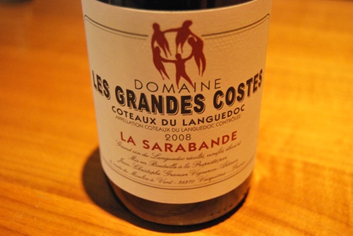 2008 Sarabande AOC Coteaux de Languedoc, Les Grandes Costes