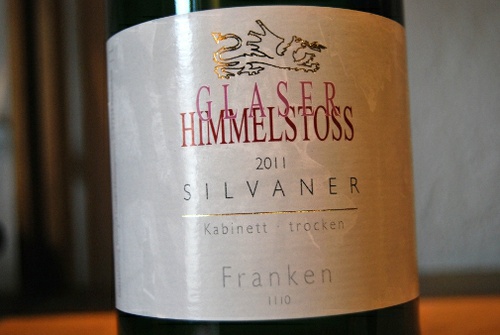 2011 Silvaner Kabinett trocken, Glaser-Himmelstoß - Literflasche