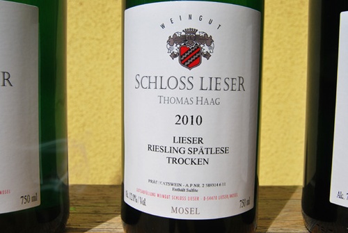 2010 Riesling Spätlese trocken, Schloss Lieser