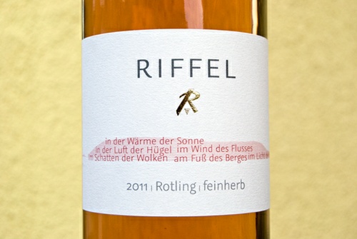 2011 Rotling feinherb QbA, Riffel