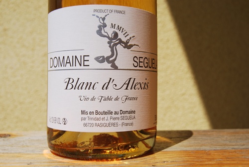 MMVII Blanc d'Alexis vin de table, Jean-Pierre Séguela