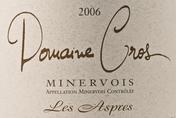 2010 Pierre Cros  Les Aspres, Minervois