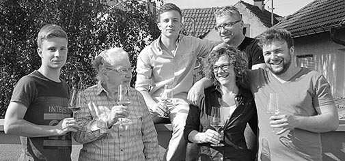 Christian Krack mit Familie Sekthaus Krack