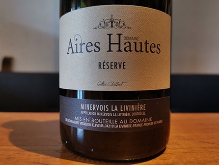 2019 Minervois-La-Livinière RESERVE, Domaines des Aires Hautes