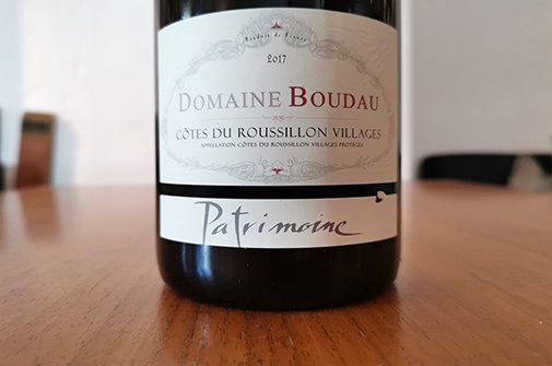 2019 PATRIMOINE Côtes du Roussillon Villages, Domaine Boudau