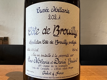 2021 Côte de Brouilly MELANIE, Daniel Bouland