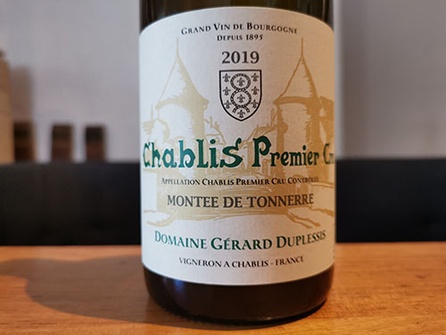 2019 Chablis 1er Cru Montée de Tonnerre, Duplessis