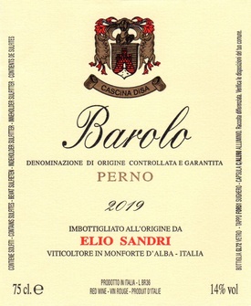 2019 Barolo Perno, Elio Sandri