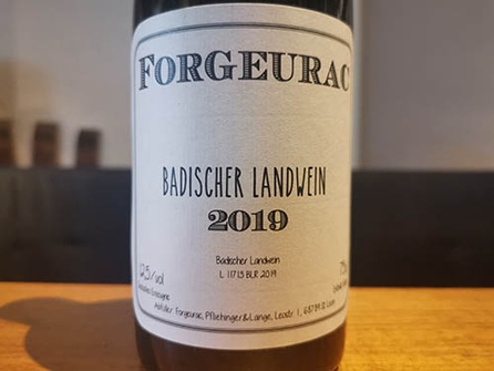 2019 BADEN ROT Badischer Landwein, Forgeurac