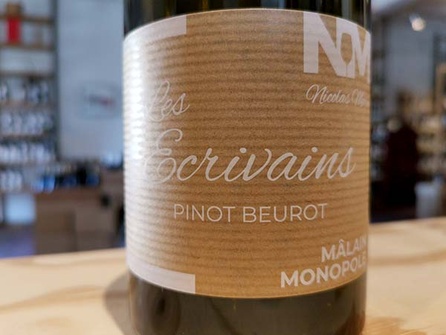 2019 Bourgogne CHARDONNAY Les Écrivains, Mâlain Monopole
