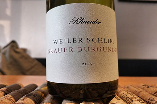 2018 Grauer Burgunder WEILER SCHLIPF, Claus Schneider