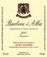 2023 Barbera d'Alba Superiore, Elio Sandri