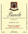 2019 Barolo Perno Riserva, Elio Sandri
